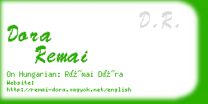 dora remai business card